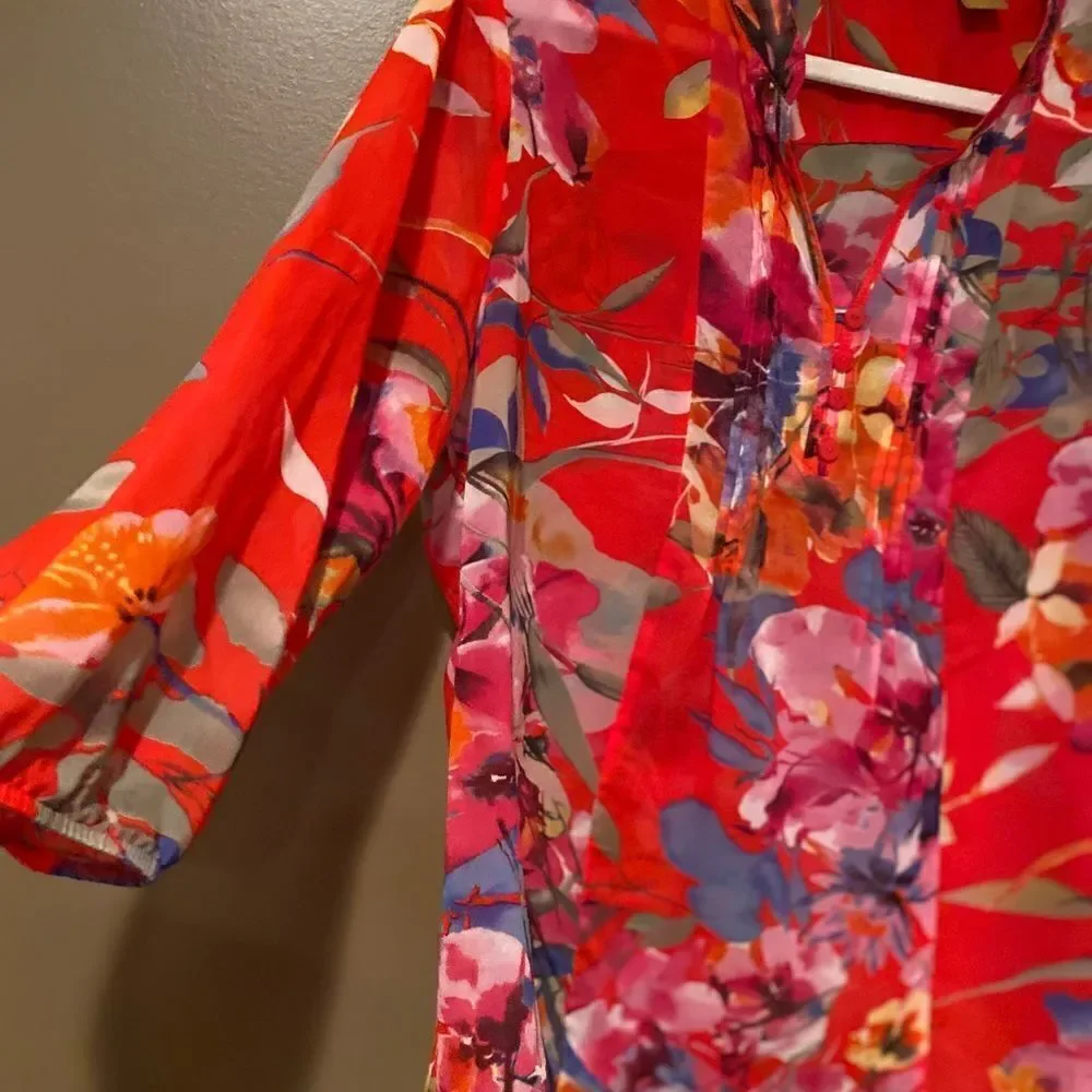 Valerie Stevens Colorful Blouse Size XL